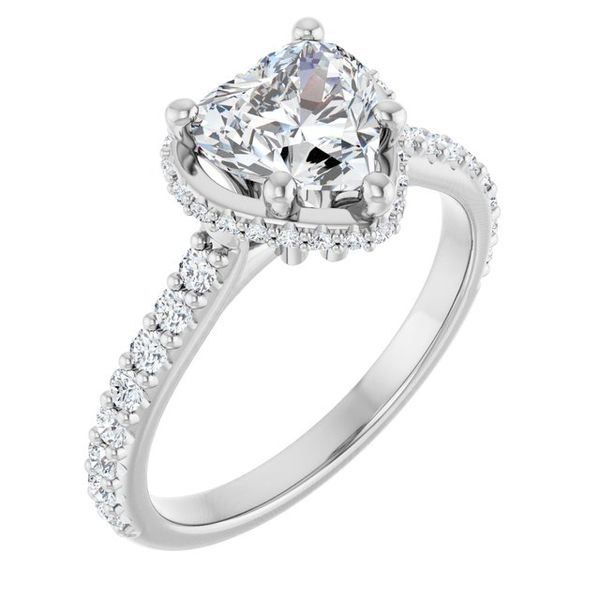 Hidden Halo-Style Engagement Ring