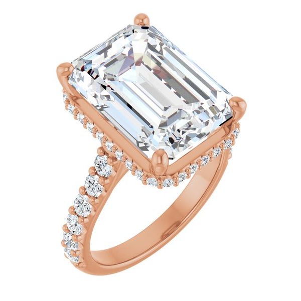 Hidden Halo-Style Engagement Ring