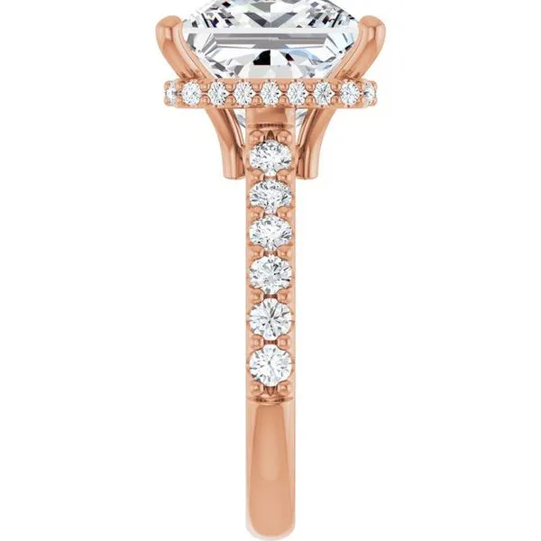 Hidden Halo-Style Engagement Ring Image 4 Raleigh Diamond Fine Jewelry Raleigh, NC