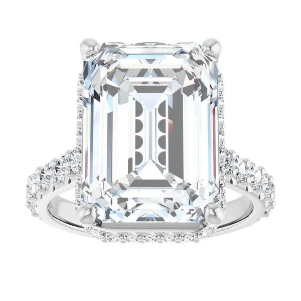 Hidden Halo-Style Engagement Ring Image 3 Ocean View Jewelers Millville, DE
