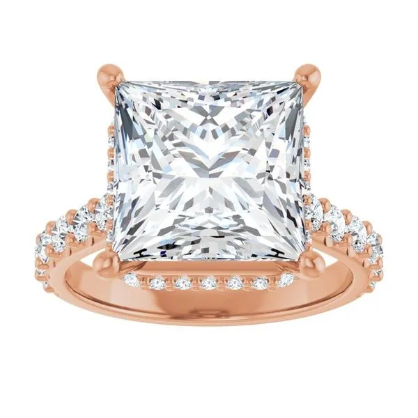 Hidden Halo-Style Engagement Ring Image 3 Vulcan's Forge LLC KANSAS CITY, MO