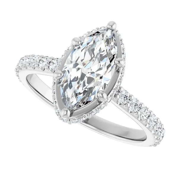 Hidden Halo-Style Engagement Ring Image 5 Futer Bros Jewelers York, PA