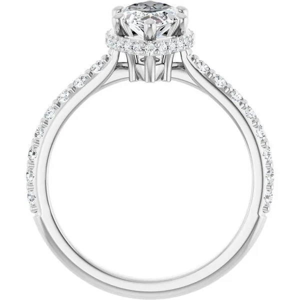 Hidden Halo-Style Engagement Ring Image 2 Futer Bros Jewelers York, PA