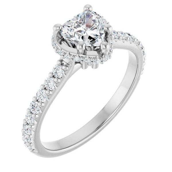 Hidden Halo-Style Engagement Ring