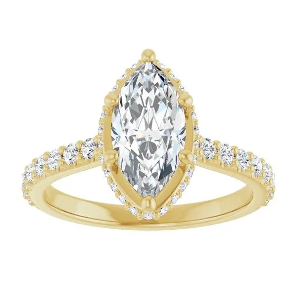 Hidden Halo-Style Engagement Ring Image 3 Don's Jewelry & Design Washington, IA