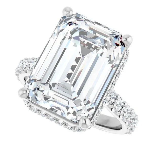 Hidden Halo-Style Engagement Ring Image 5 Don's Jewelry & Design Washington, IA