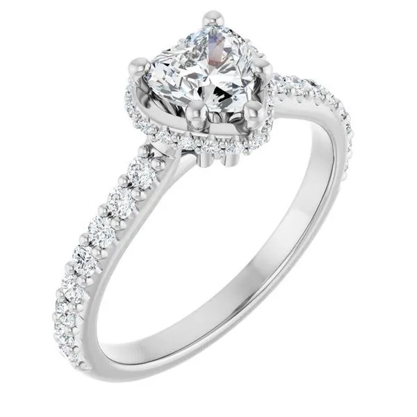 Hidden Halo-Style Engagement Ring Hudson Valley Goldsmith New Paltz, NY