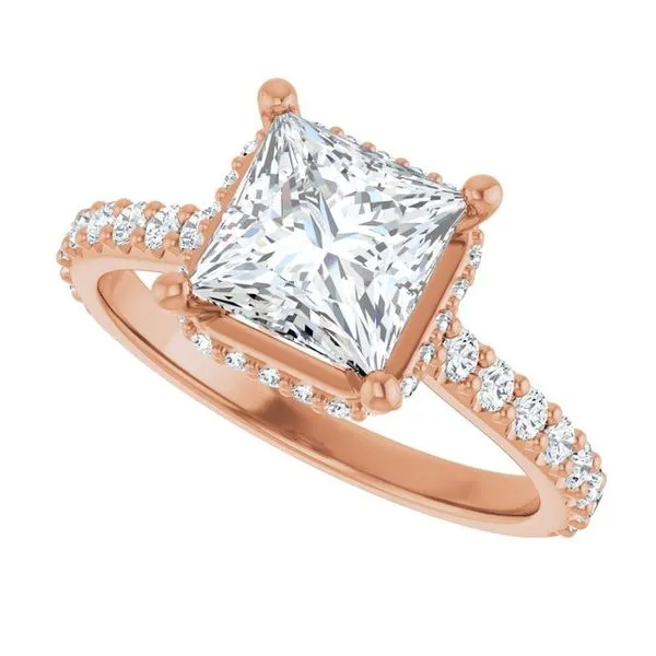 Hidden Halo-Style Engagement Ring Image 5 Ask Design Jewelers Olean, NY