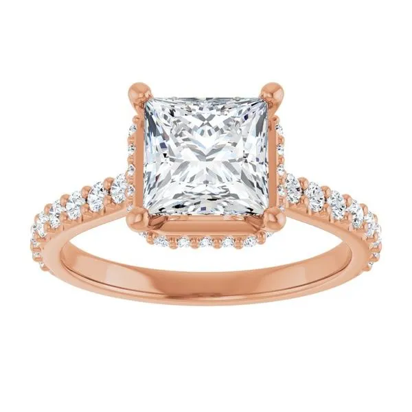 Hidden Halo-Style Engagement Ring Image 3 Austin's Fine Diamonds & Jewelry Lyndhurst, NJ