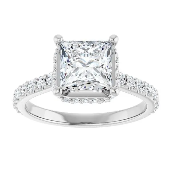 Hidden Halo-Style Engagement Ring Image 3 Ocean View Jewelers Millville, DE