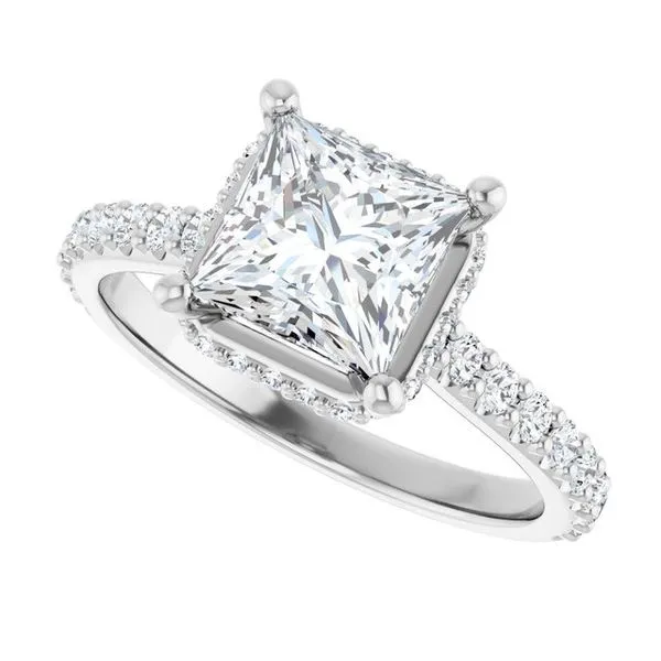 Hidden Halo-Style Engagement Ring Image 5 Futer Bros Jewelers York, PA