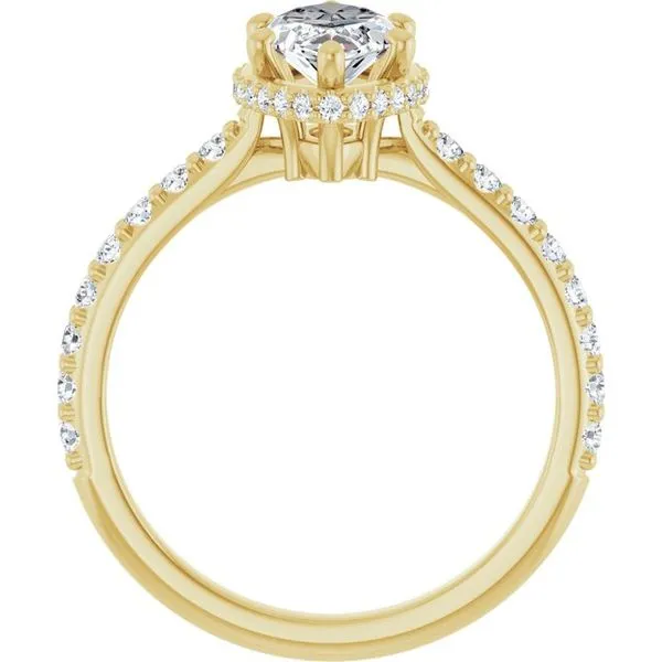 Hidden Halo-Style Engagement Ring Image 2 Vulcan's Forge LLC KANSAS CITY, MO