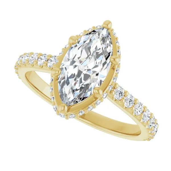 Hidden Halo-Style Engagement Ring Image 5 Arezzo Jewelers Elmwood Park, IL