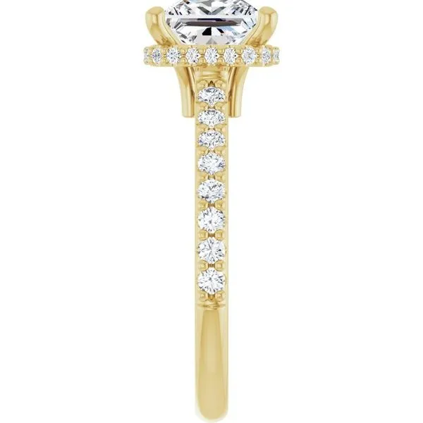 Hidden Halo-Style Engagement Ring Image 4 Shipley's Fine Jewelry Hampstead, MD
