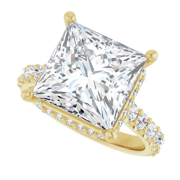 Hidden Halo-Style Engagement Ring Image 5 Raleigh Diamond Fine Jewelry Raleigh, NC