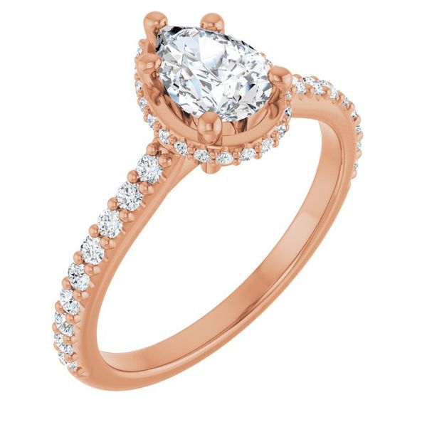 Hidden Halo-Style Engagement Ring