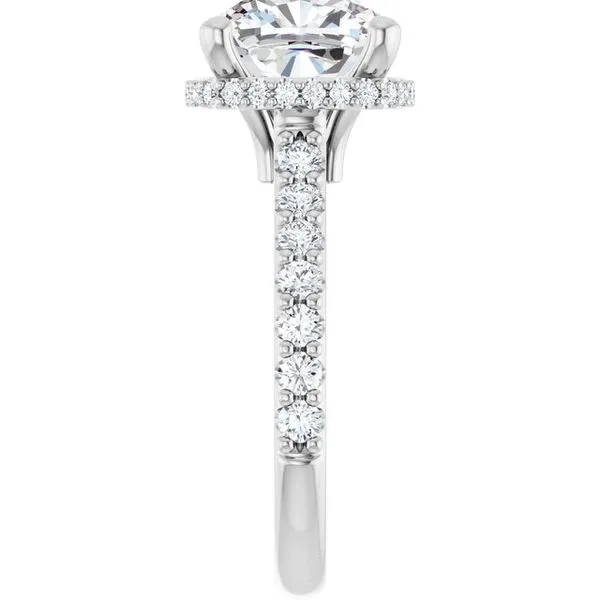 Hidden Halo-Style Engagement Ring Image 4 Michael Szwed Jewelers Longmeadow, MA