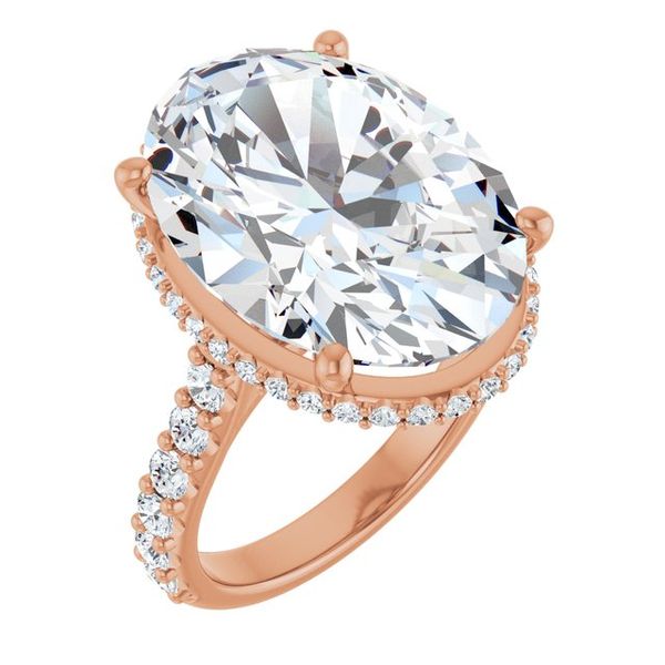 Hidden Halo-Style Engagement Ring