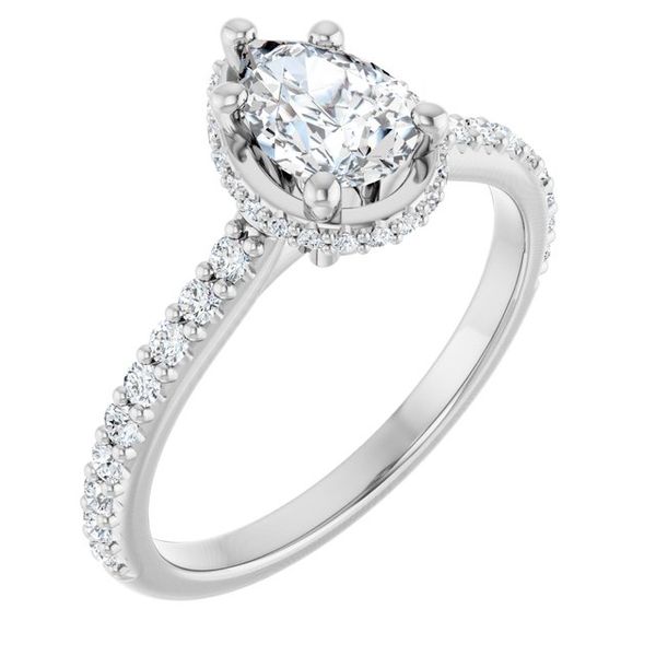 Hidden Halo-Style Engagement Ring