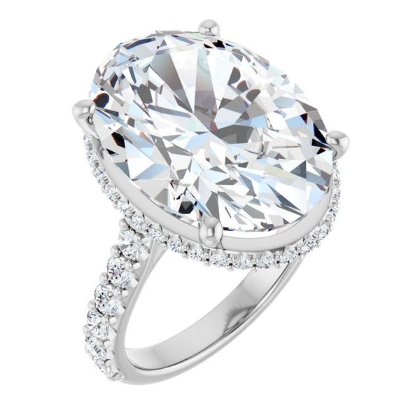 Hidden Halo-Style Engagement Ring