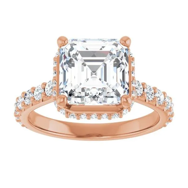 Hidden Halo-Style Engagement Ring Image 3 Shipley's Fine Jewelry Hampstead, MD