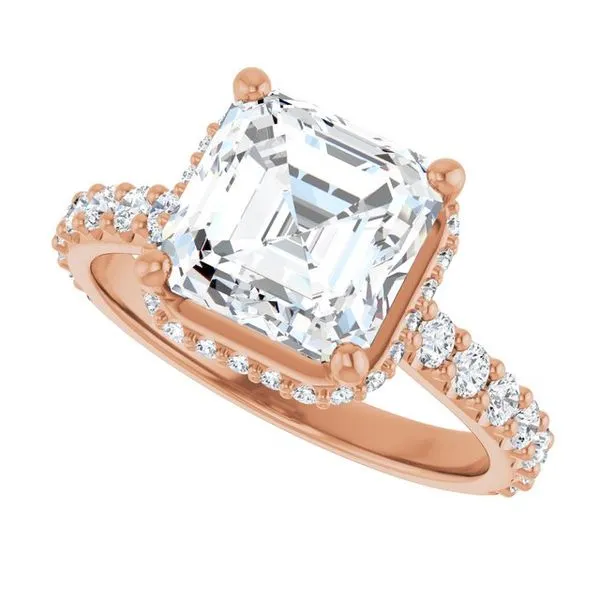 Hidden Halo-Style Engagement Ring Image 5 Don's Jewelry & Design Washington, IA