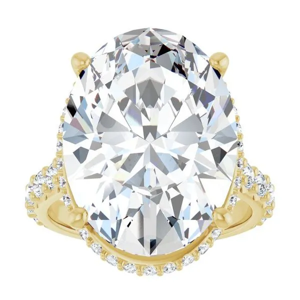 Hidden Halo-Style Engagement Ring Image 3 JF Jones Jewelers Rochester, NY