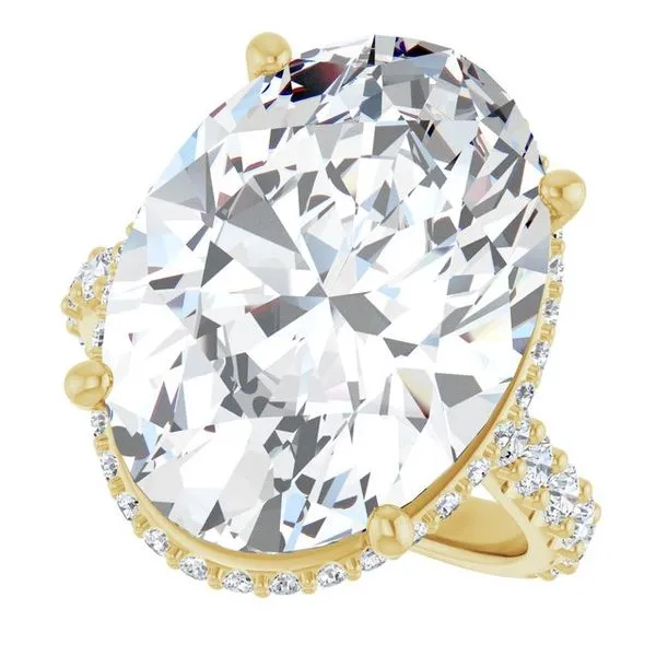 Hidden Halo-Style Engagement Ring Image 5 Futer Bros Jewelers York, PA