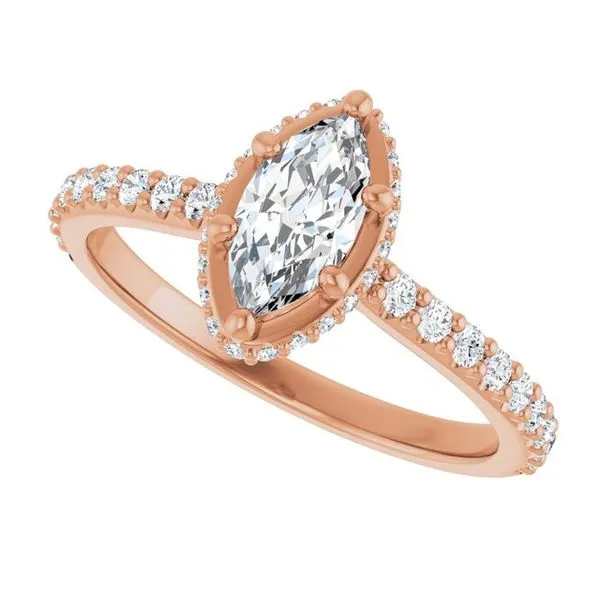 Hidden Halo-Style Engagement Ring Image 5 Hudson Valley Goldsmith New Paltz, NY