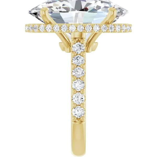 Hidden Halo-Style Engagement Ring Image 4 JF Jones Jewelers Rochester, NY