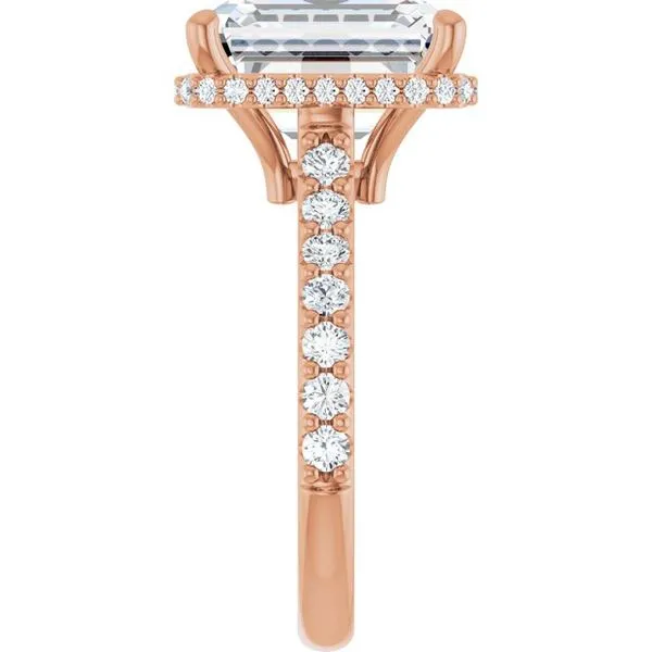Hidden Halo-Style Engagement Ring Image 4 Raleigh Diamond Fine Jewelry Raleigh, NC