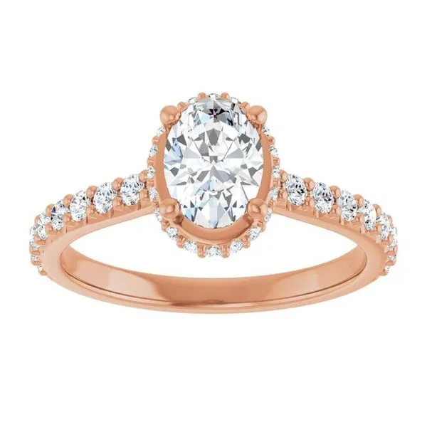 Hidden Halo-Style Engagement Ring Image 3 Futer Bros Jewelers York, PA