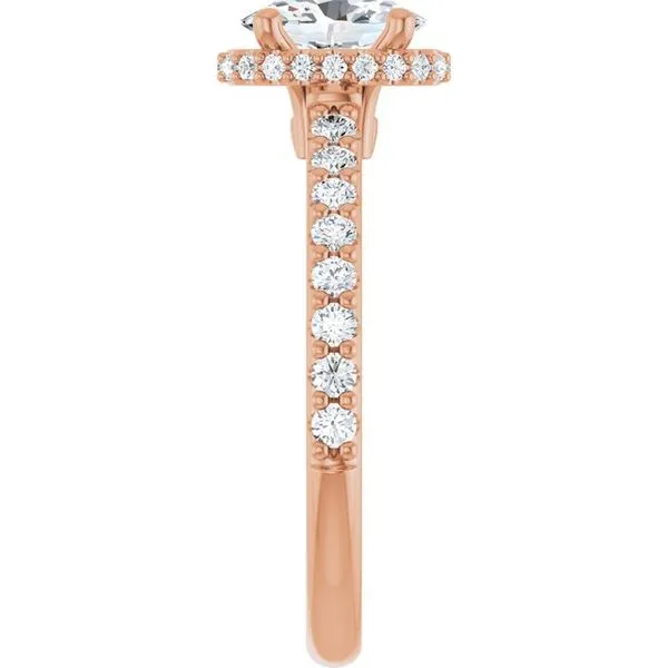 Hidden Halo-Style Engagement Ring Image 4 Ask Design Jewelers Olean, NY