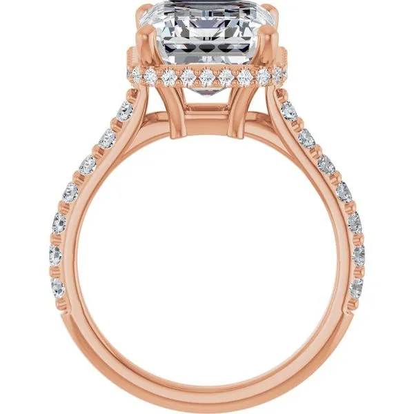 Hidden Halo-Style Engagement Ring Image 2 Don's Jewelry & Design Washington, IA