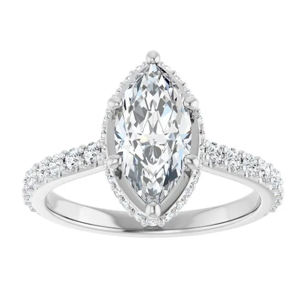 Hidden Halo-Style Engagement Ring Image 3 Don's Jewelry & Design Washington, IA