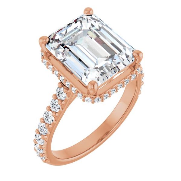 Hidden Halo-Style Engagement Ring