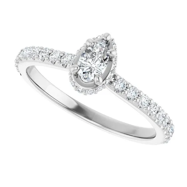 Hidden Halo-Style Engagement Ring Image 5 Ocean View Jewelers Millville, DE