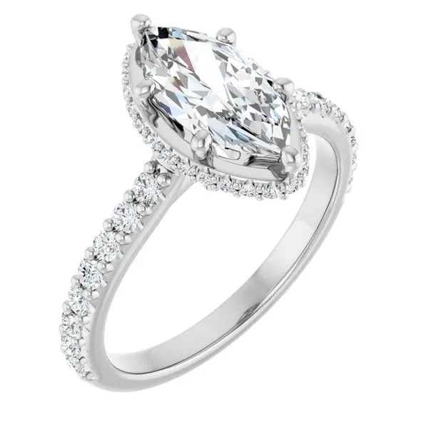 Hidden Halo-Style Engagement Ring Ask Design Jewelers Olean, NY