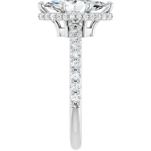 Hidden Halo-Style Engagement Ring Image 4 Natale Jewelers Sewell, NJ