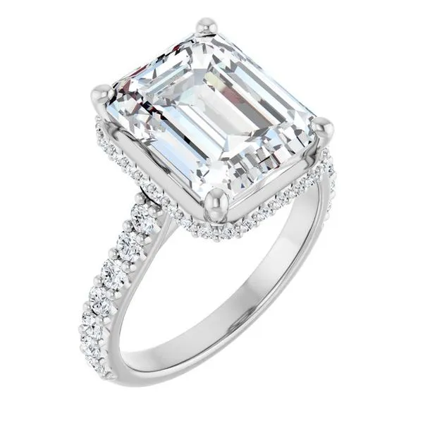 Hidden Halo-Style Engagement Ring Michael Szwed Jewelers Longmeadow, MA