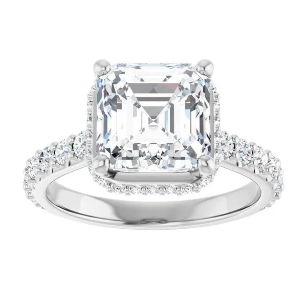 Hidden Halo-Style Engagement Ring Image 3 Natale Jewelers Sewell, NJ