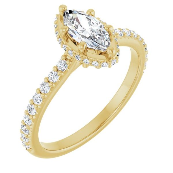 Hidden Halo-Style Engagement Ring
