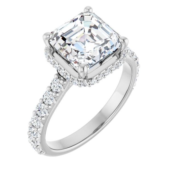 Hidden Halo-Style Engagement Ring