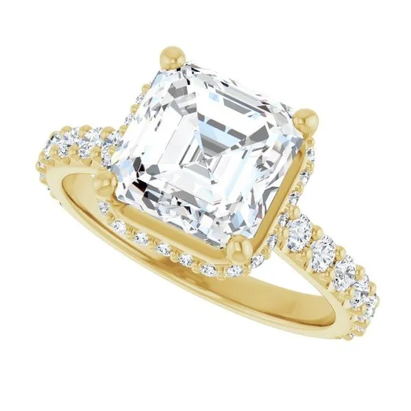 Hidden Halo-Style Engagement Ring Image 5 Ask Design Jewelers Olean, NY