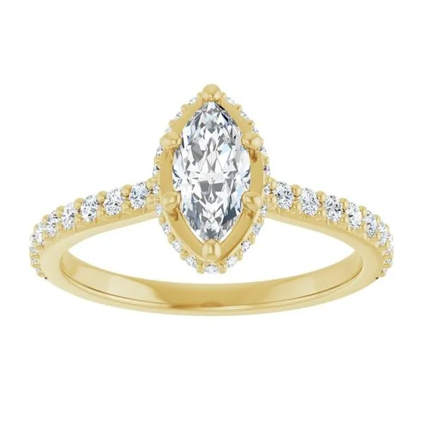 Hidden Halo-Style Engagement Ring Image 3 Austin's Fine Diamonds & Jewelry Lyndhurst, NJ