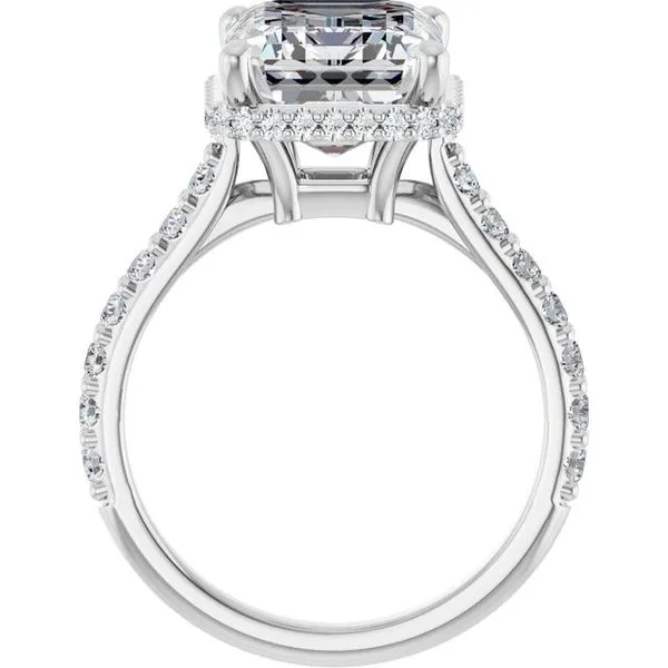 Hidden Halo-Style Engagement Ring Image 2 Futer Bros Jewelers York, PA