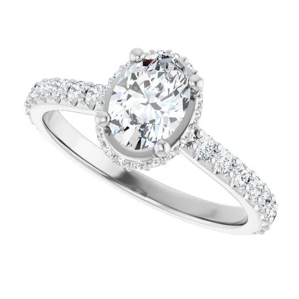 Hidden Halo-Style Engagement Ring Image 5 Stuart Benjamin & Co. Jewelry Designs San Diego, CA
