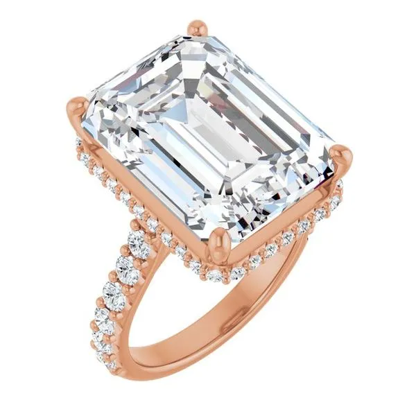 Hidden Halo-Style Engagement Ring Don's Jewelry & Design Washington, IA