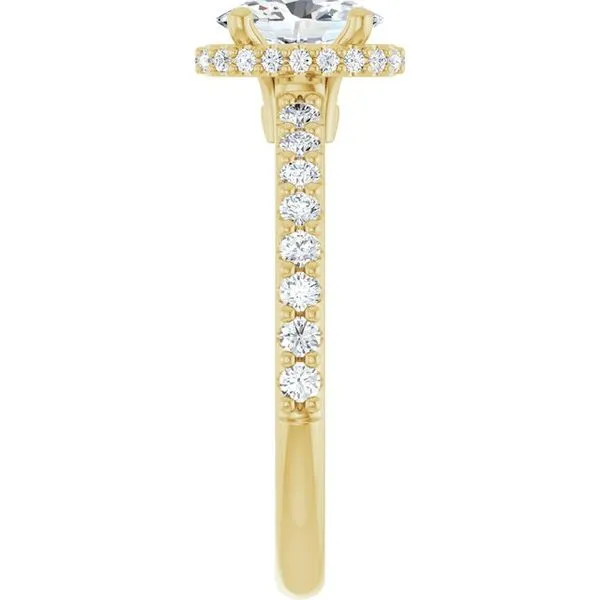 Hidden Halo-Style Engagement Ring Image 4 Raleigh Diamond Fine Jewelry Raleigh, NC