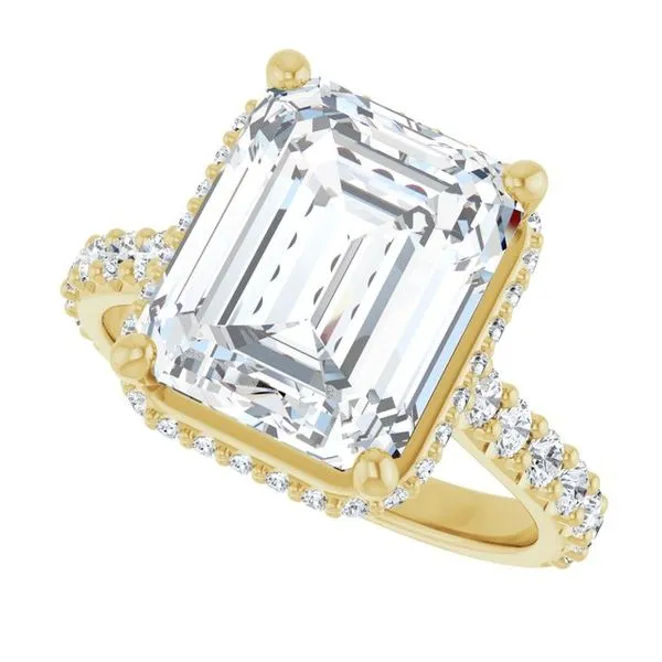 Hidden Halo-Style Engagement Ring Image 5 Don's Jewelry & Design Washington, IA